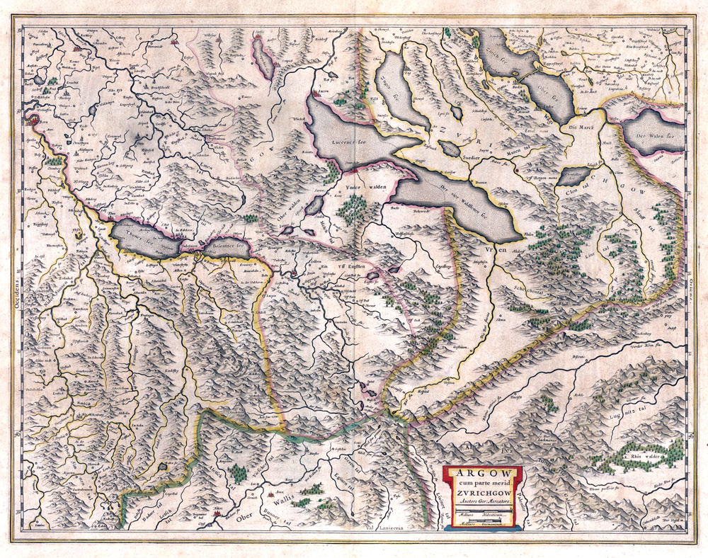 Argow Zurichow 1645 W.Blaeu/G.Mercator